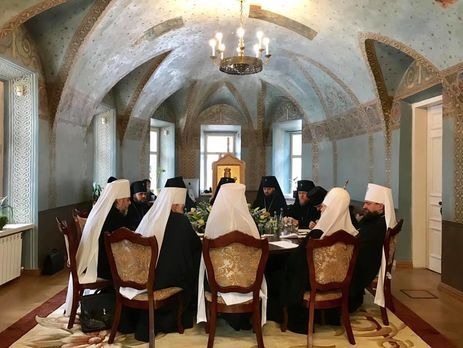 Філарет у патріаршому куколі на засіданні Синоду ПЦУ - 52962